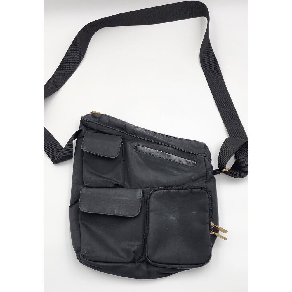 Travelon Black Multi Pocket Crossbody Shoulder Bag